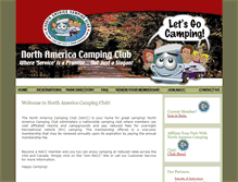 Tablet Screenshot of northamericacampingclub.com